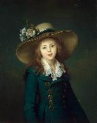 Portrait of Elisaveta Alexandrovna Demidov nee Stroganov (1779-1818), here as Baronesse Stroganova